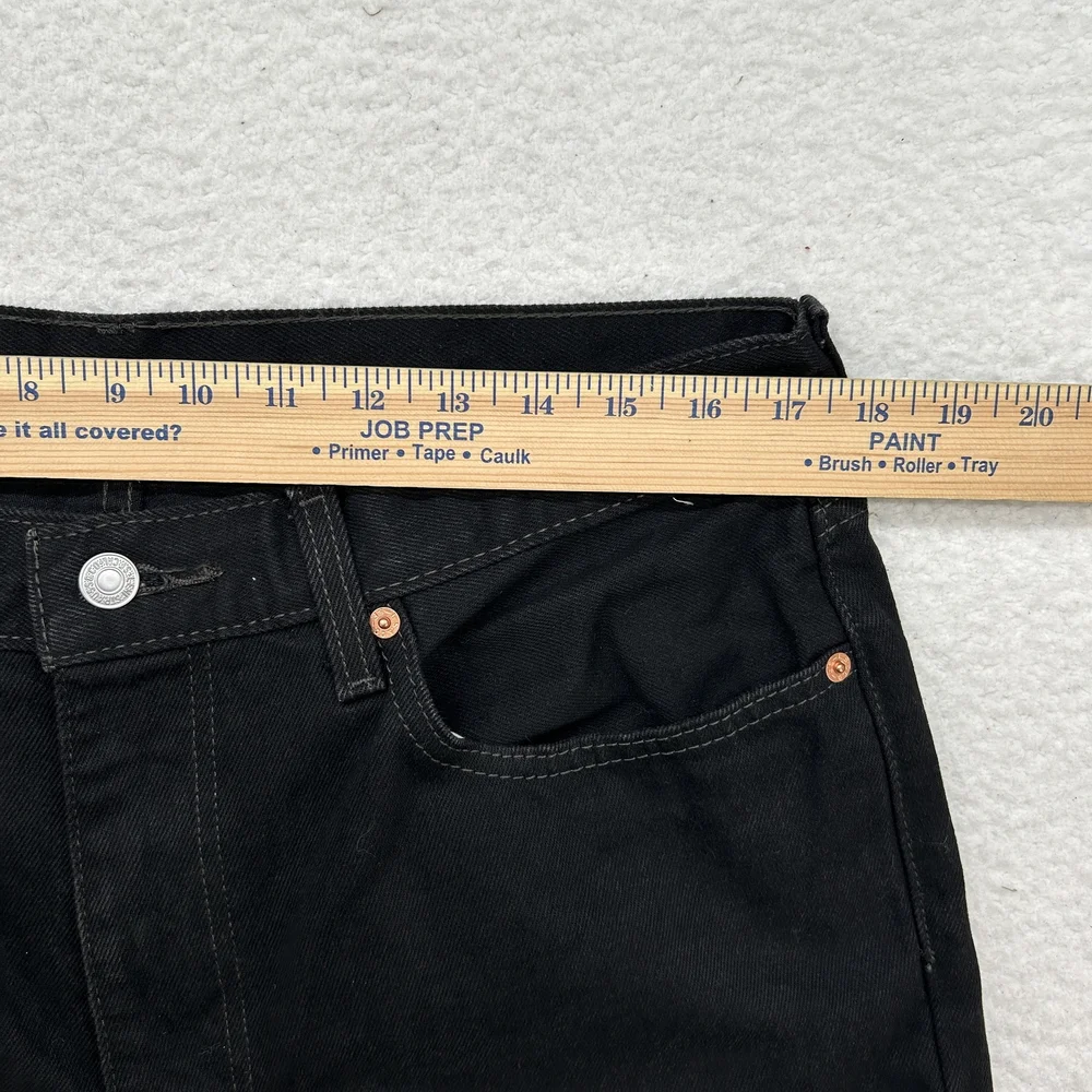 Levi's 550 Jeans Mens 36x32 Relaxed Fit Black Denim Tapered Leg Waterless USA